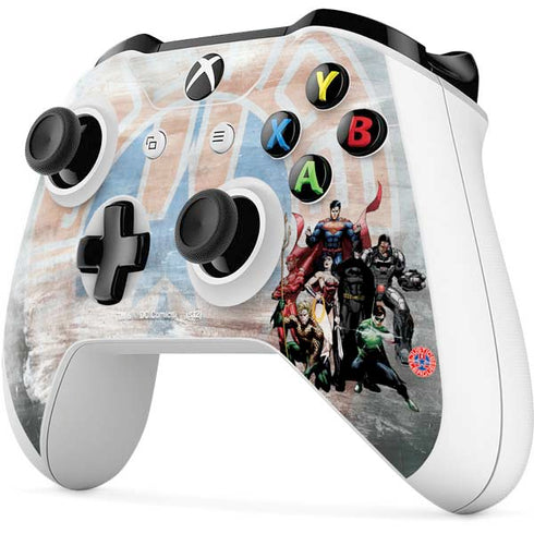 Justice League Heroes Stance 2 Xbox One S Controller Skin