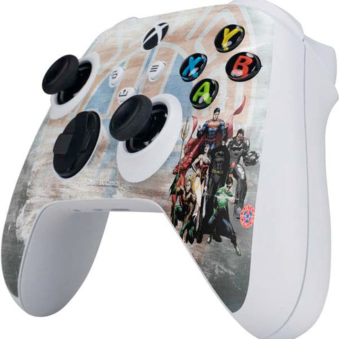 Justice League Heroes Stance 2 Xbox Series S Controller Skin