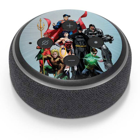 Justice League Heroes Stance 1 Amazon Echo Dot Skin