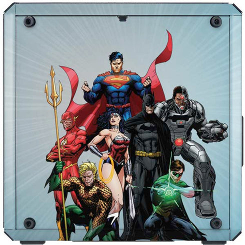 Justice League Heroes Stance 1 Cooler Master MasterBox Q300L Mini Tower Skin