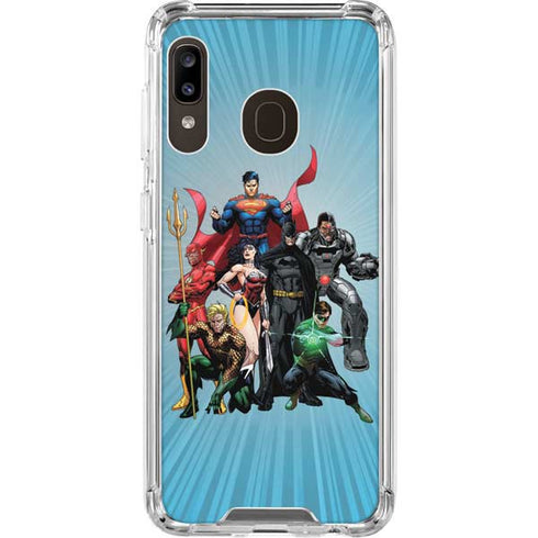 Justice League Heroes Stance 1 Galaxy A30 Clear Case