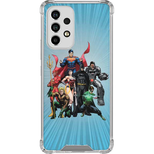Justice League Heroes Stance 1 Galaxy A53 5G Clear Case