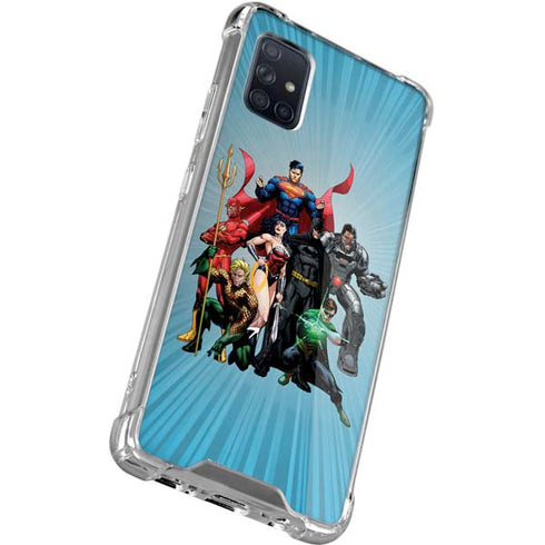 Justice League Heroes Stance 1 Galaxy A71 5G Clear Case