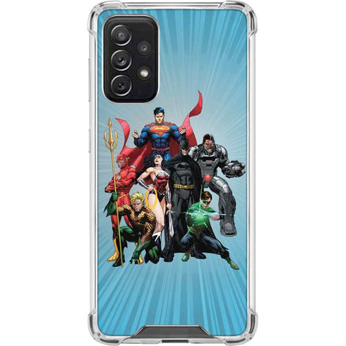 Justice League Heroes Stance 1 Galaxy A72 5G Clear Case