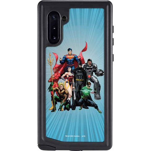 Justice League Heroes Stance 1 Galaxy Note 10 Waterproof Case
