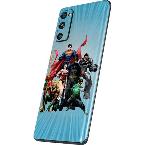 Justice League Heroes Stance 1 Galaxy S20 Fan Edition Skin