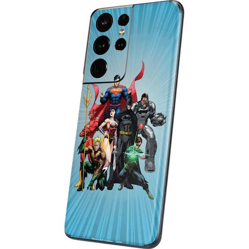 Justice League Heroes Stance 1 Galaxy S21 Ultra 5G Skin
