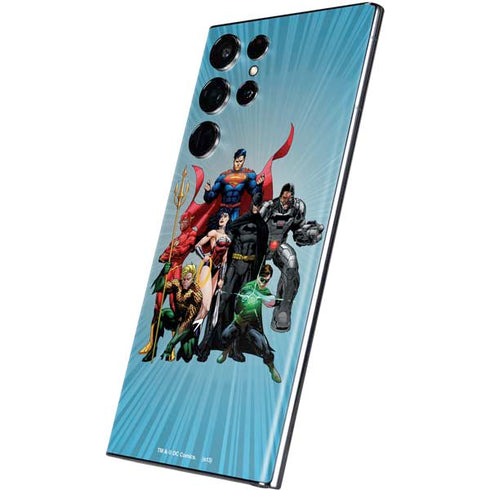 Justice League Heroes Stance 1 Galaxy S22 Ultra Skin