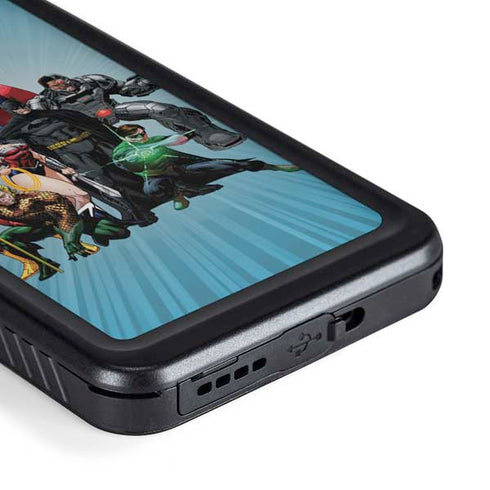 Justice League Heroes Stance 1 Galaxy S23 Plus Waterproof Case