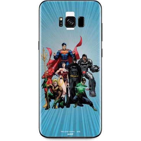 Justice League Heroes Stance 1 Galaxy S8 Plus Skin