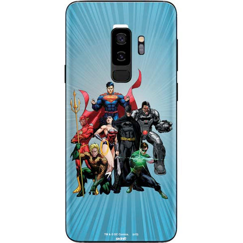 Justice League Heroes Stance 1 Galaxy S9 Plus Skin