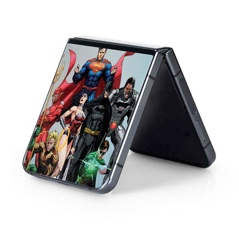 Justice League Heroes Stance 1 Galaxy Z Flip5 5G Skin