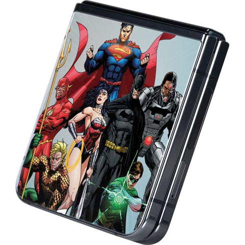 Justice League Heroes Stance 1 Galaxy Z Flip5 5G Skin