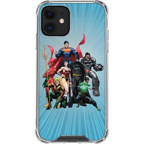 Justice League Heroes Stance 1 iPhone 12 Mini Clear Case