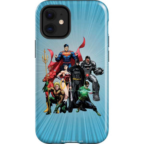 Justice League Heroes Stance 1 iPhone 12 Mini Impact Case