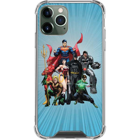 Justice League Heroes Stance 1 iPhone 12 Pro Clear Case