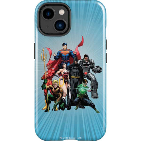 Justice League Heroes Stance 1 iPhone 15 Plus Impact Case