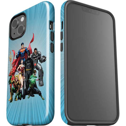 Justice League Heroes Stance 1 iPhone 15 Plus Impact Case