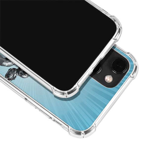 Justice League Heroes Stance 1 iPhone 15 Plus Clear Case