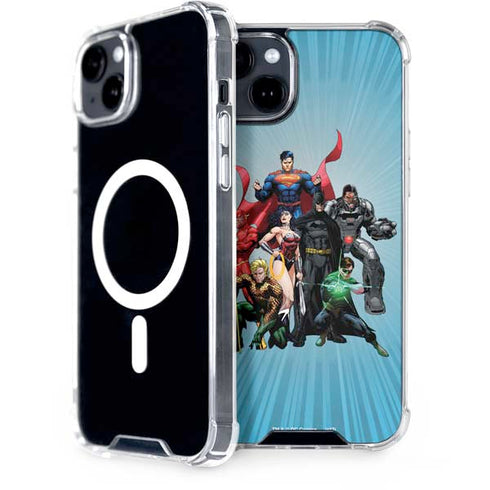 Justice League Heroes Stance 1 iPhone 15 Plus MagSafe Case