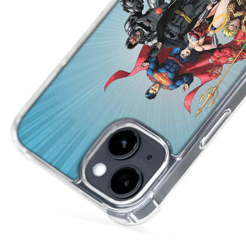 Justice League Heroes Stance 1 iPhone 15 Plus MagSafe Case