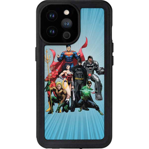 Justice League Heroes Stance 1 iPhone 14 Pro Max Waterproof Case
