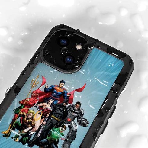 Justice League Heroes Stance 1 iPhone 15 Waterproof Case