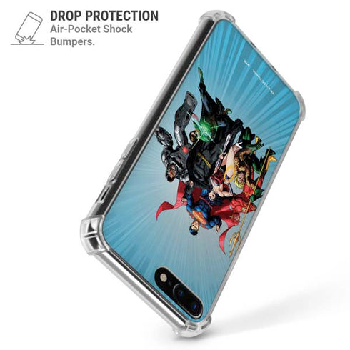 Justice League Heroes Stance 1 iPhone 7/8 Plus Clear Case