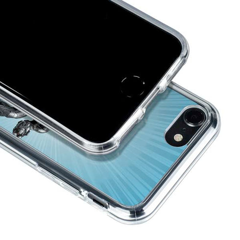 Justice League Heroes Stance 1 iPhone SE (2nd & 3rd Gen) Clear Case