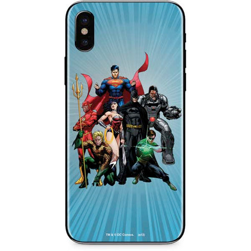 Justice League Heroes Stance 1 iPhone XS Max Skin