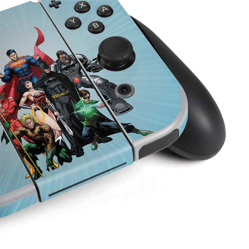 Justice League Heroes Stance 1 Nintendo Switch OLED (2021) Skin