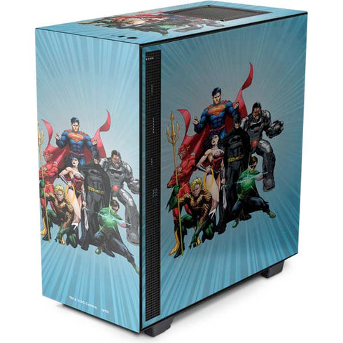 Justice League Heroes Stance 1 NZXT H510 Compact ATX Mid-Tower Case Skin