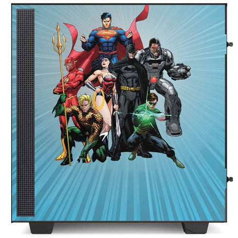 Justice League Heroes Stance 1 NZXT H510 Compact ATX Mid-Tower Case Skin