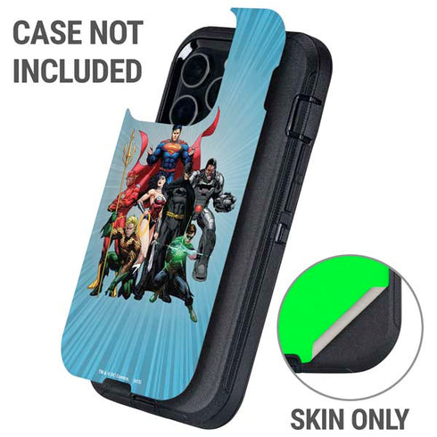 Justice League Heroes Stance 1 Otterbox Defender iPhone Skin