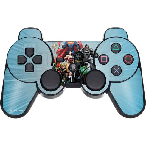 Justice League Heroes Stance 1 PS3 Dual Shock wireless controller Skin