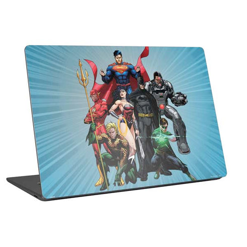 Justice League Heroes Stance 1 Universal Laptop 15in (12.2 x 8.8in) Skin