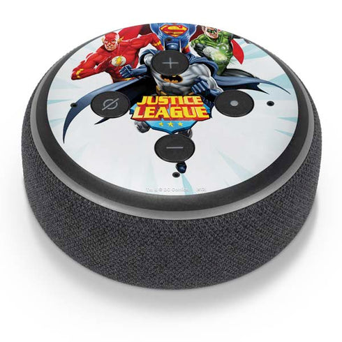Justice League Team Power Up Amazon Echo Dot Skin