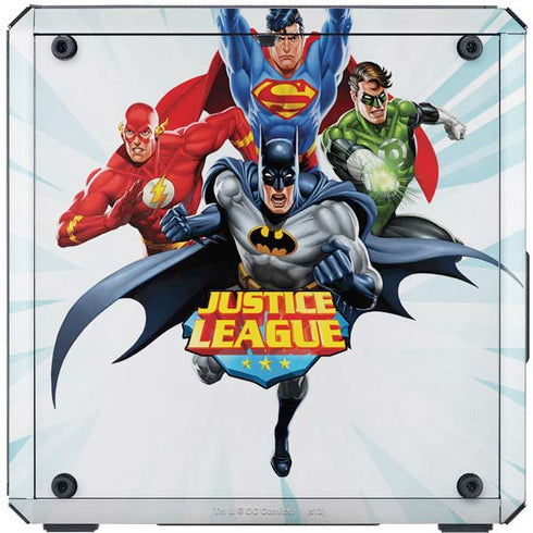 Justice League Team Power Up Cooler Master MasterBox Q300L Mini Tower Skin