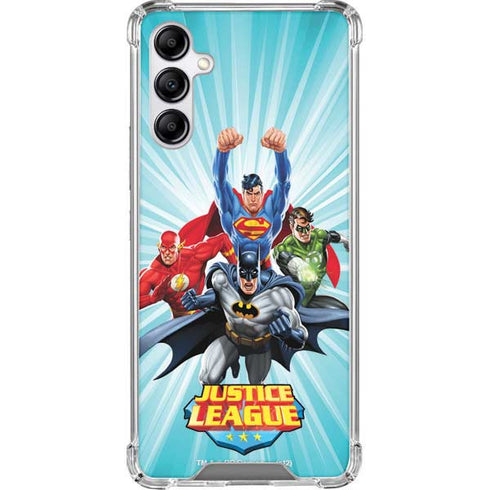 Justice League Team Power Up Galaxy A14 5G Clear Case