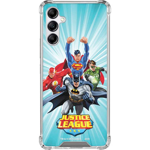 Justice League Team Power Up Galaxy A15 5G Clear Case
