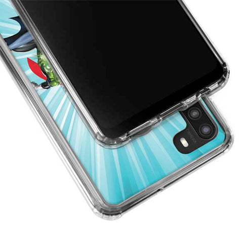 Justice League Team Power Up Galaxy A21 Clear Case