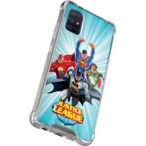 Justice League Team Power Up Galaxy A71 5G Clear Case