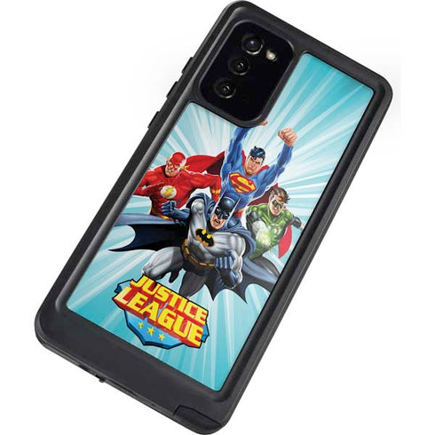Justice League Team Power Up Galaxy Note20 5G Waterproof Case