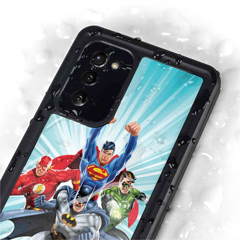 Justice League Team Power Up Galaxy Note20 5G Waterproof Case
