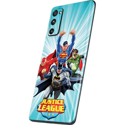 Justice League Team Power Up Galaxy S20 Fan Edition Skin