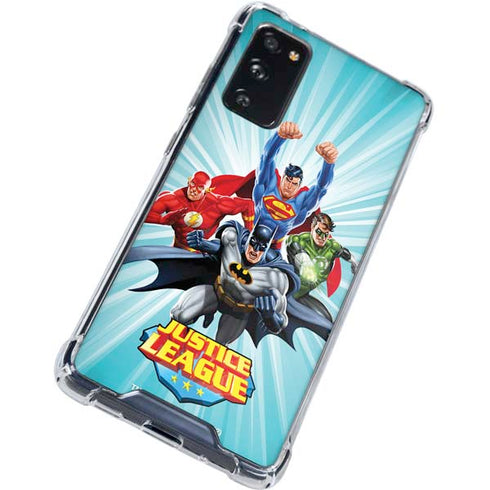 Justice League Team Power Up Galaxy S20 FE Clear Case
