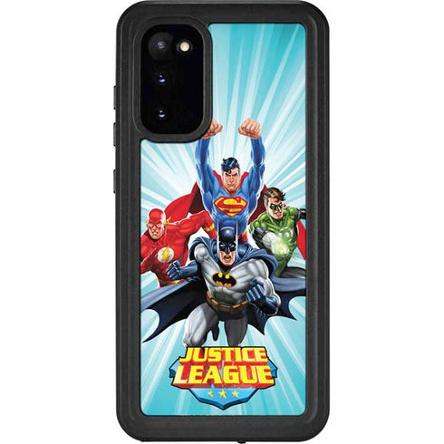 Justice League Team Power Up Galaxy S20 Waterproof Case