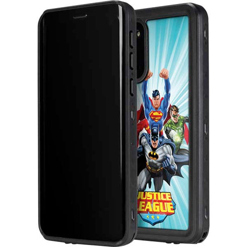 Justice League Team Power Up Galaxy S20 Waterproof Case