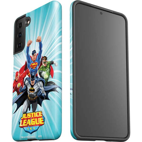Justice League Team Power Up Galaxy S21 FE Pro Case