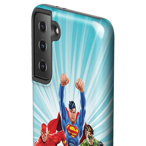 Justice League Team Power Up Galaxy S21 Plus 5G Pro Case